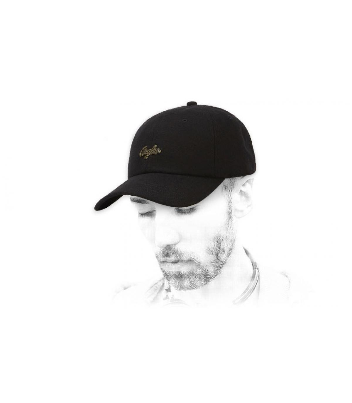 casquette laine Cayler noir Pinned Curved black gold